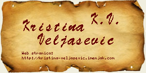 Kristina Veljašević vizit kartica